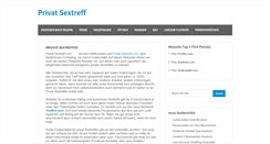 Desktop Screenshot of privat-sextreff.com